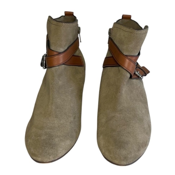 Coach Pauline Suede Booties in Slate Size 10 - Picture 4 of 14